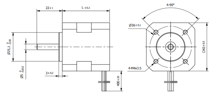 Yüksek Torklu Otomotiv Elektrikli BLDC Motor 6000rpm W4241 0